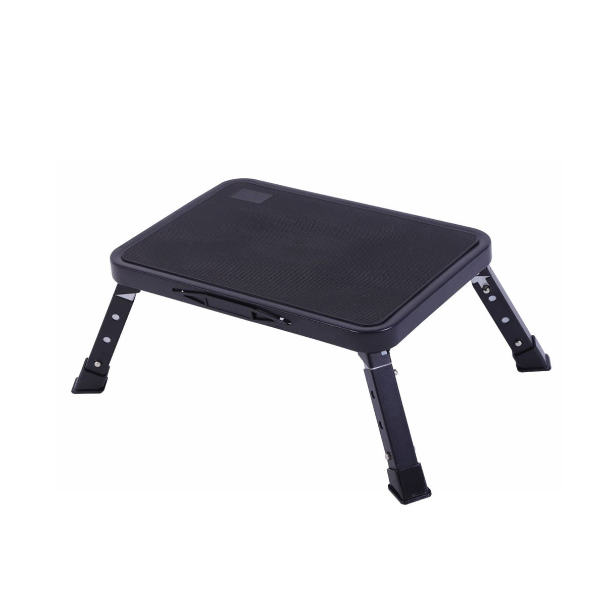 Single-Step Ladder Low-Profile Step Stool with Handle Adjustable Stepladder for Adults, Seniors, Kitchen, Car Washing