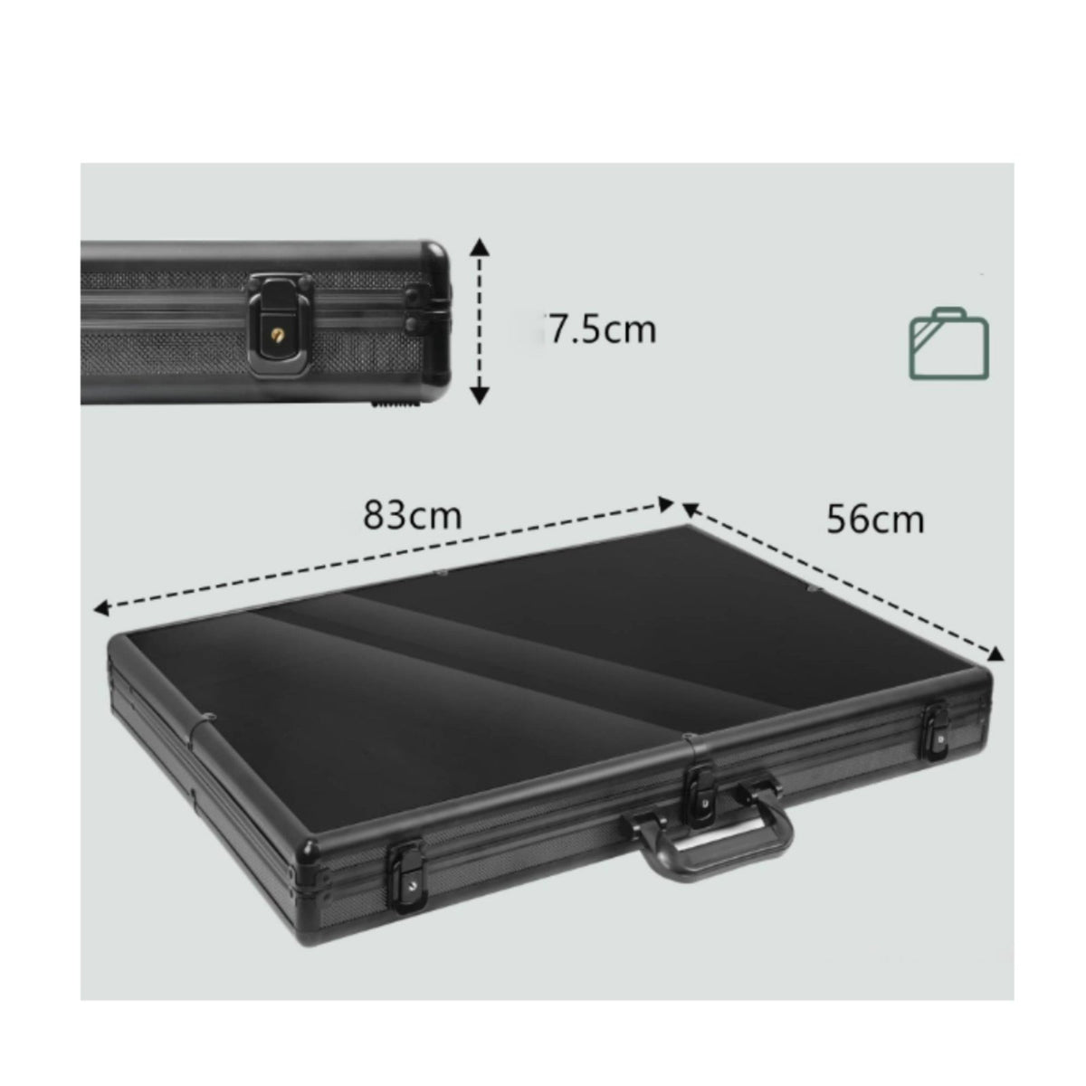 Aluminum Alloy Storage Case Shock Resistant Aluminum Tool Box Multi-Functional