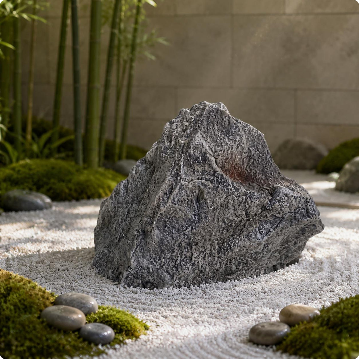 Foam Rock Model Rough Texture Lightweight Foam Rock Irregular Shape Decorative Stone Sculpture for Garden, Courtyard, Exhibition Space