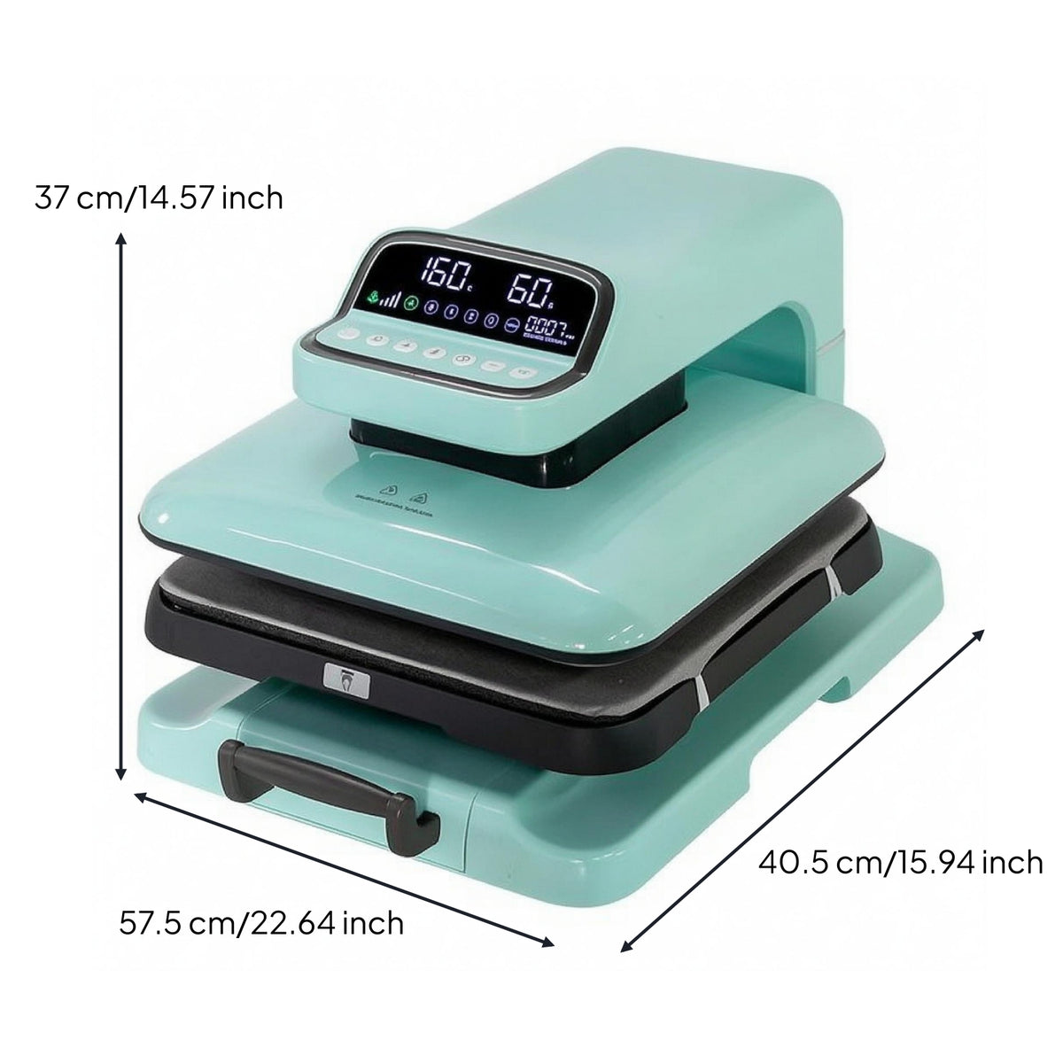 Garment Printing Press Desktop Flat Heat Press Machine Shop Equipment Easy to Clean
