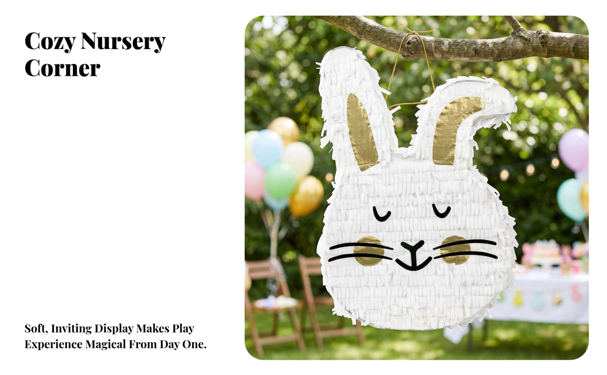 Birthday Candy Container with Hanging | Easy to Fill, Layered Fringed Paper, Hanging candy container