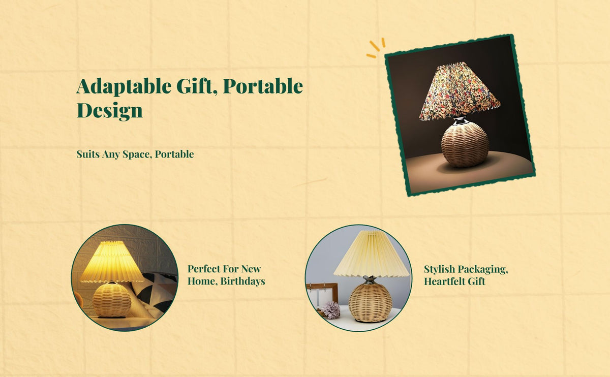 Dimmable pleated LED lamp, warm light