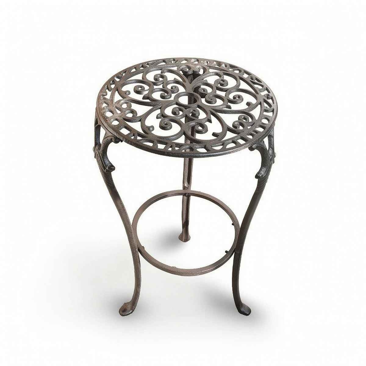 Iron Plant Stand Vintage-Style Metal Flower Stand Antique for Balcony, Gardeners