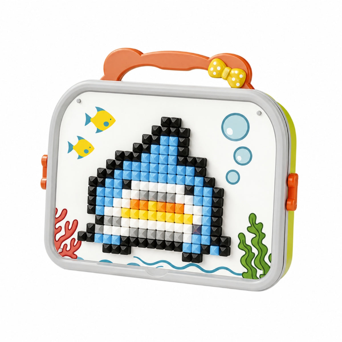 Fungus Nail Puzzle Fine Motor Fungus Nail Pegboard Peg Puzzle with Storage Case Portable Button Art Toy with Pattern Cards