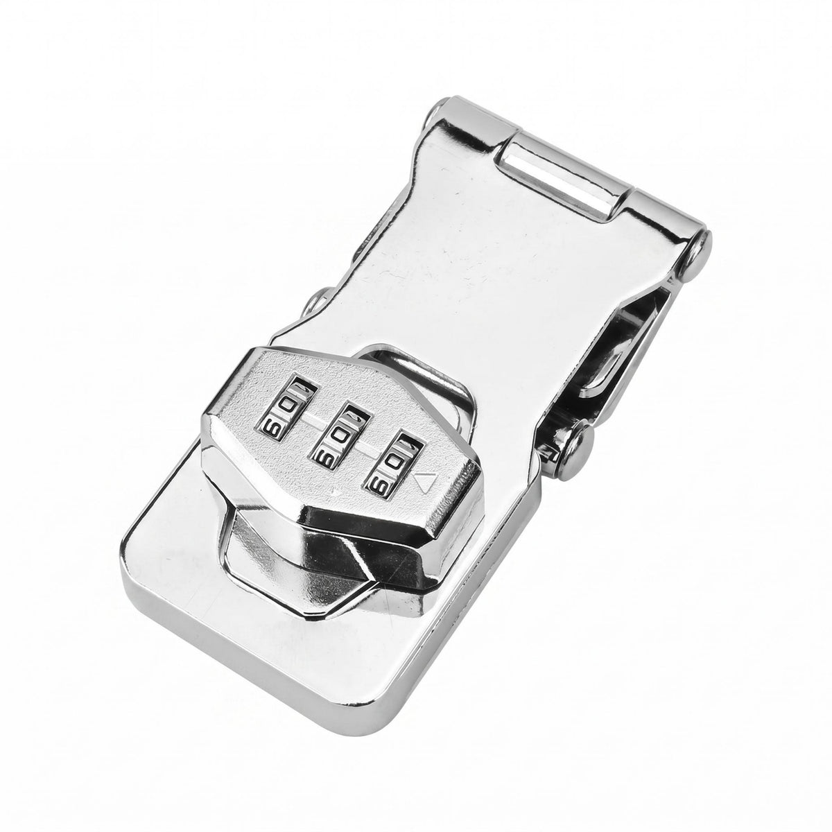 Plated Finish Metal Combination Plate Lock Code Wheel Folding Latch Lock Reset Tool Hardware for Furniture Panels