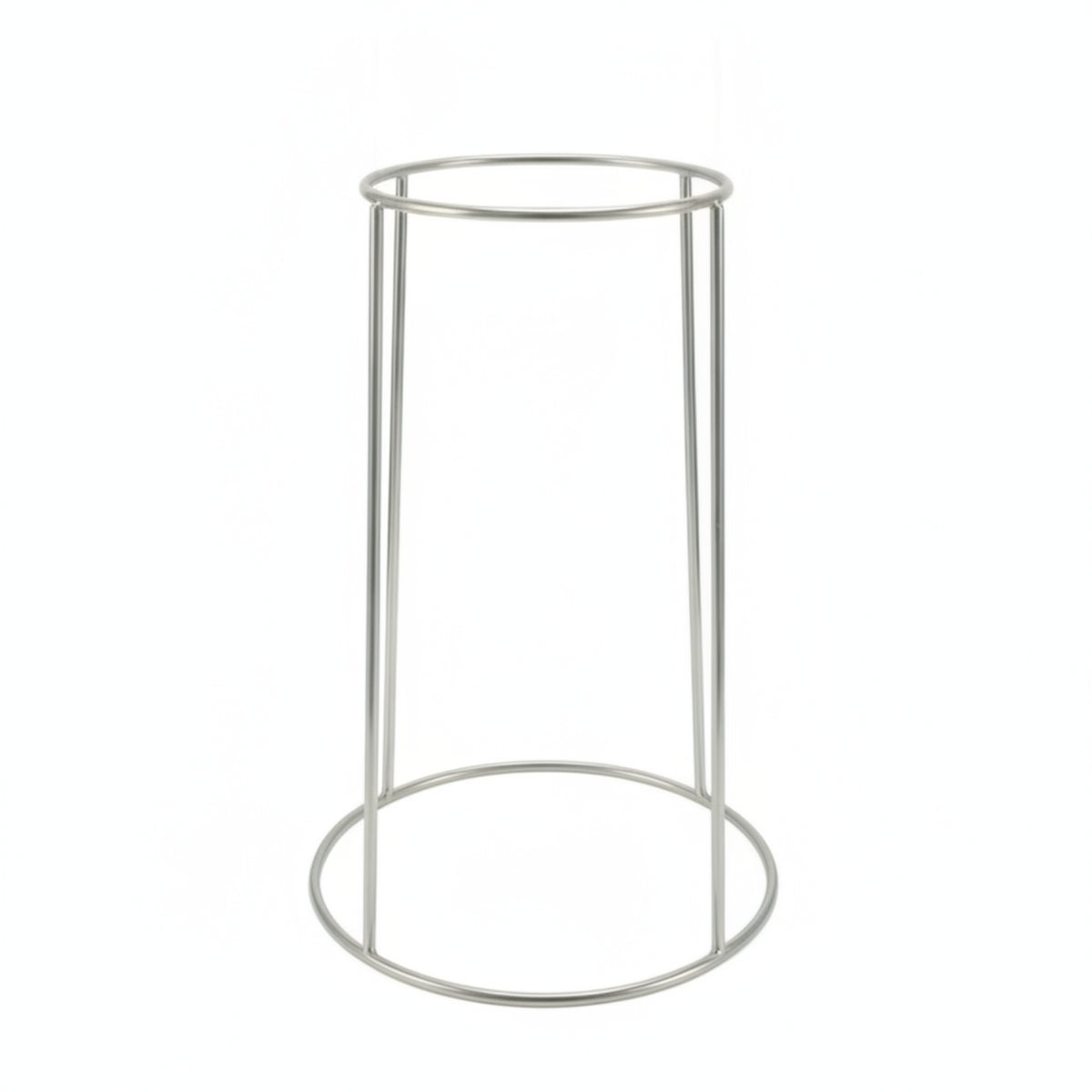 Planter Stand with Circular Base Open-Frame Plant Rack Metal for Balcony