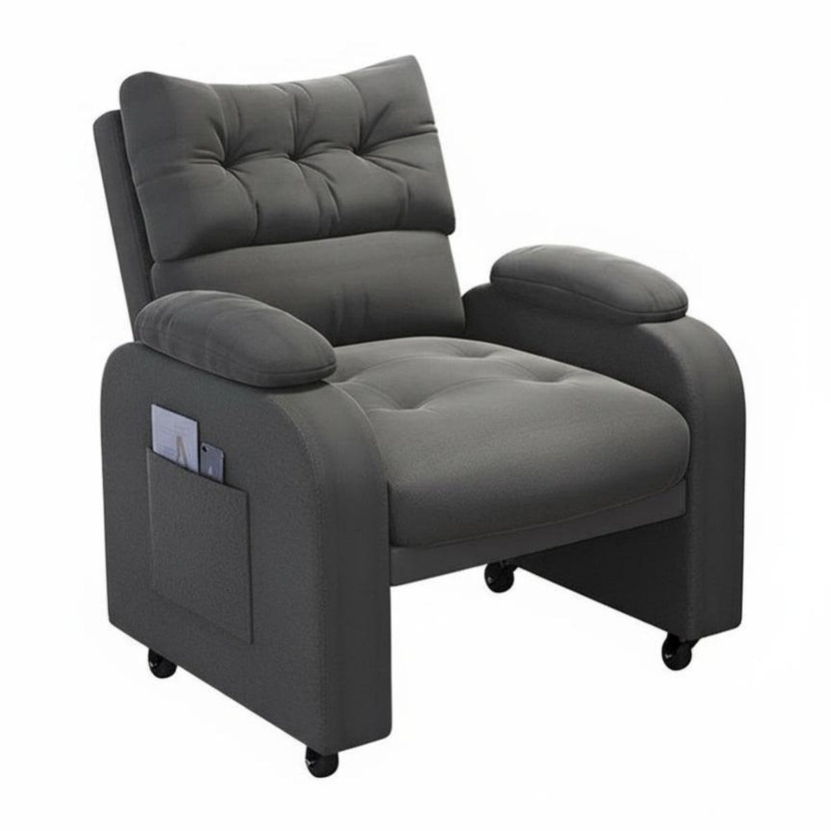 Recliner with Footrest Adjustable Backrestrest Pushspine Recliner Multi-Angle Reclining Ergonomic Cushioning for Students