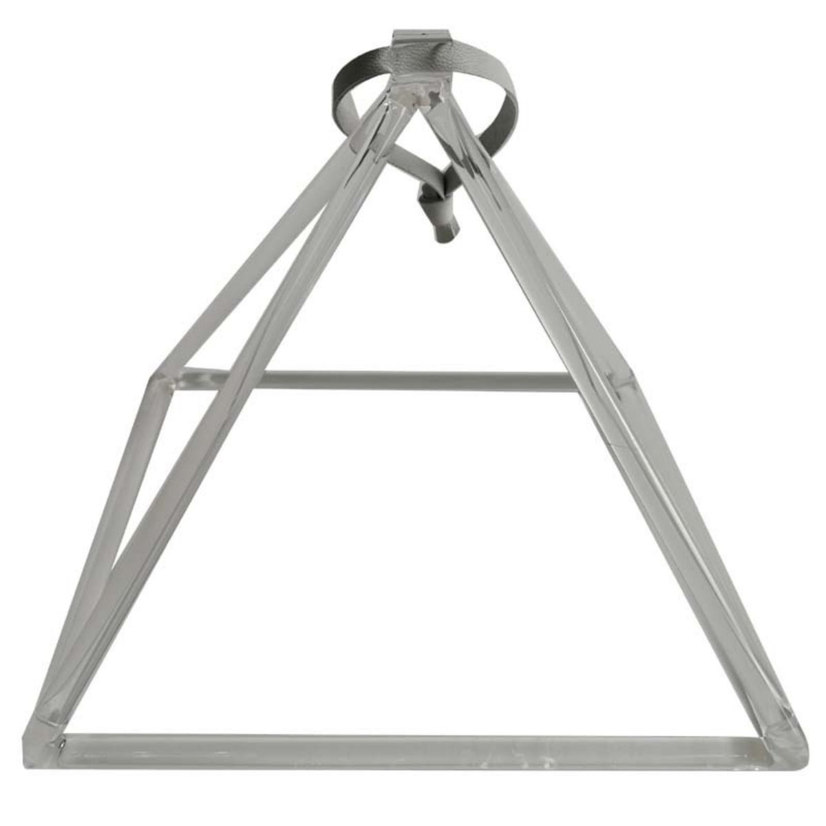 Transparent Singing Pyramid Clear Crystal Pyramid Lightweight Percussion Accessory Portable for Meditators