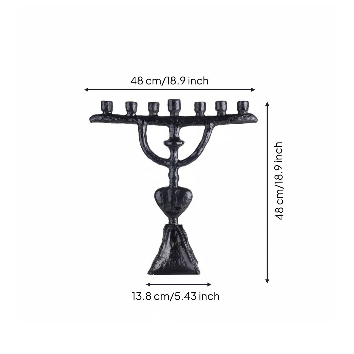 Abstract 7arm Candle Holder Creative Design Modern Art Candle Stand Stable Base Table Centerpiece for Entryway