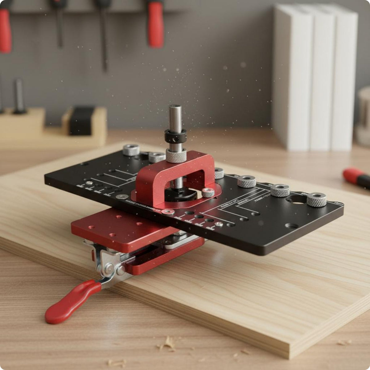 Concealed Cabinet Hinge Mounting Jig Aluminum Alloy 35mm Concealed Hinge Jig