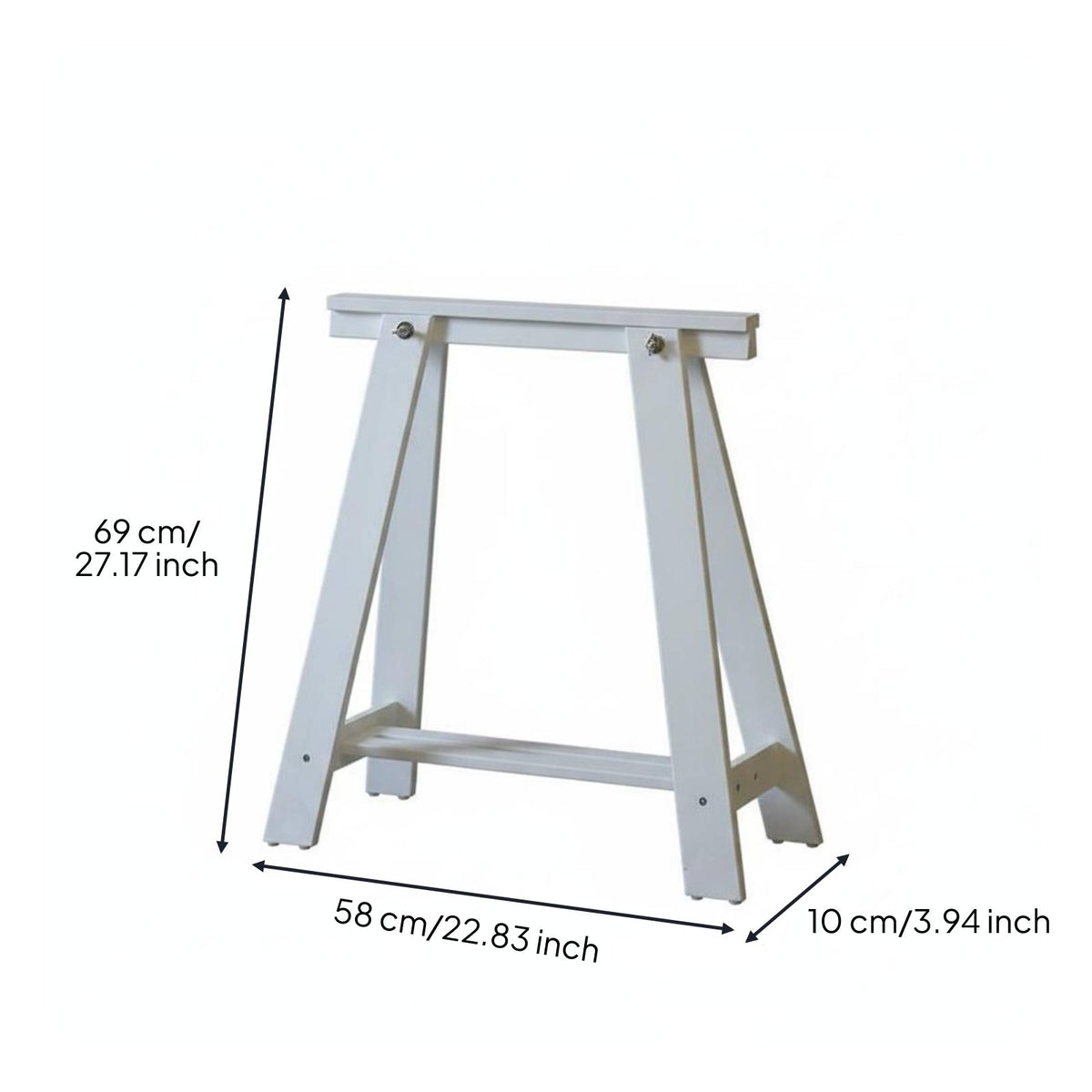 Solid Wood Trestle Leg Minimalist Design DIY Desk Leg Easy Assembly for Workshop