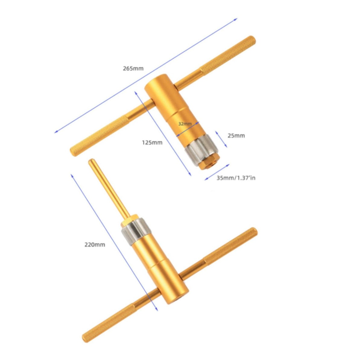 Bottom Bracket Tool BC1.37*24T Bottom Bracket Thread Chasing Tool