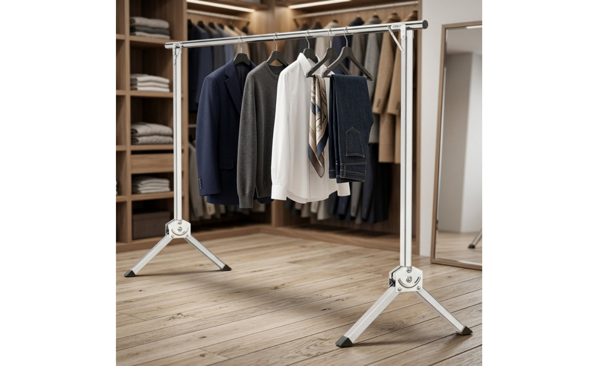 Foldable Folding Clothes Drying Rack Floor-Standing Clothes Drying Rack Rust Resistant Sturdy for Apartment