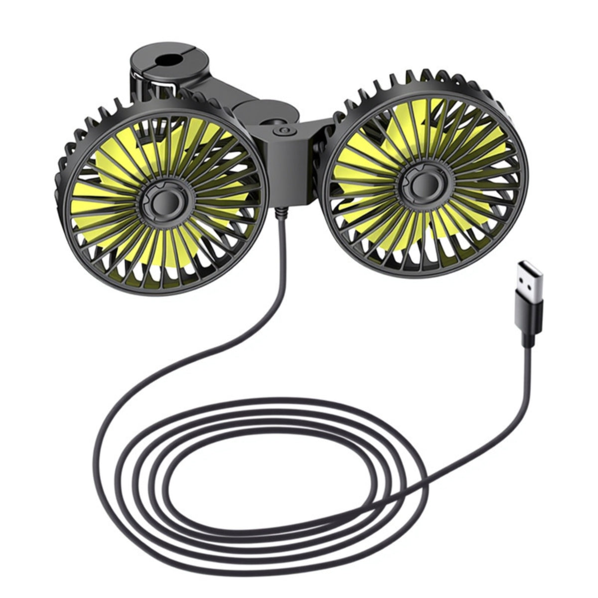 Fan with Clamp Universal Twin-Fan Portable for Drivers