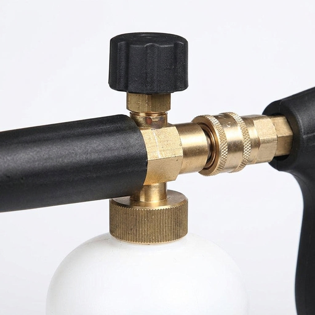 Spray Bottle for Car Cleaning and Professional Car Wash, Detailing Foam Sprayer with Brass Foam Lance, Pressure Washer Kit, 1L Capacity