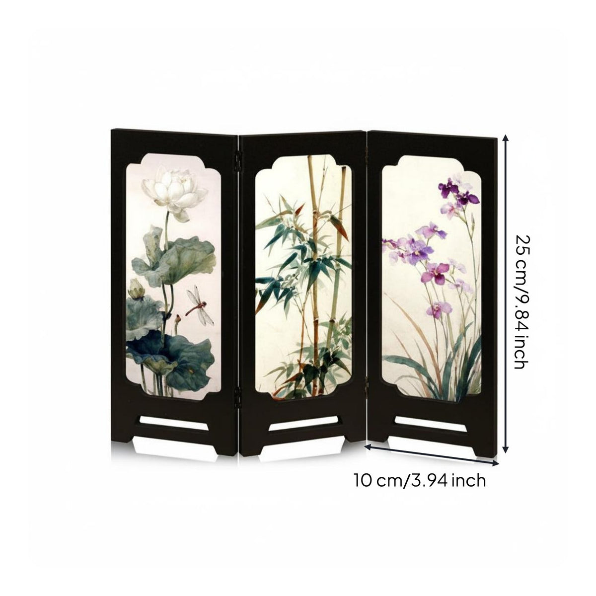 Acrylic Folding Screen Chinese Design Decorative Tabletop Screen 3D Design