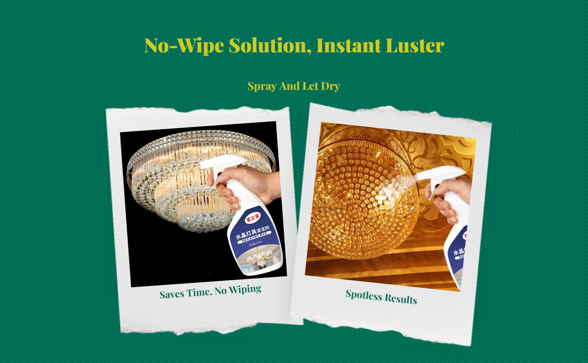 Chandelier Cleaner Spray drip-dry