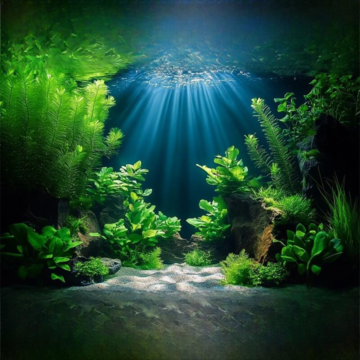 5D Aquarium Background Sticker Waterproof Decor