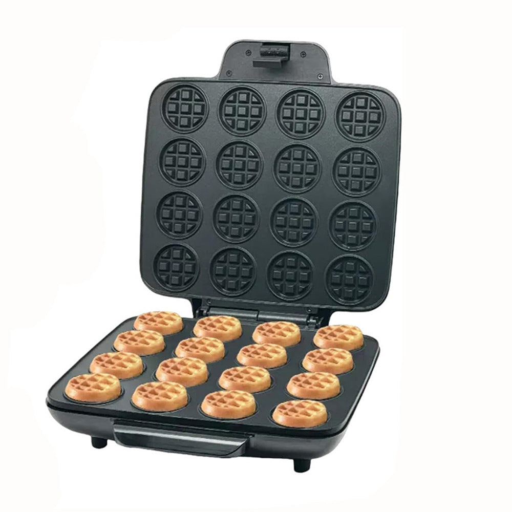 16-Hole Mini Waffle Maker, Breakfast Maker, 1200W, 220V, EU Plug