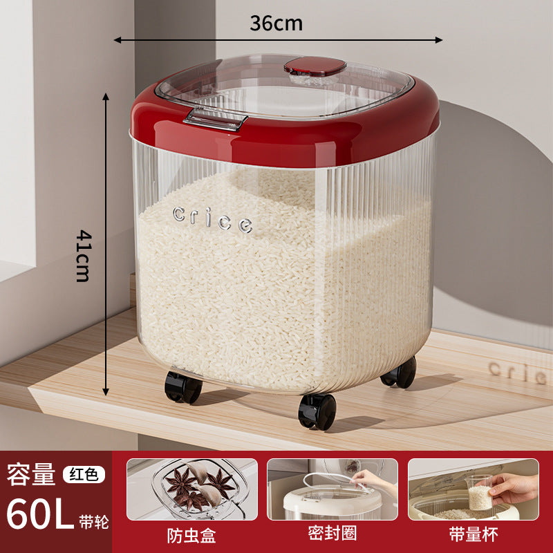 Red / 60L with Wheel
