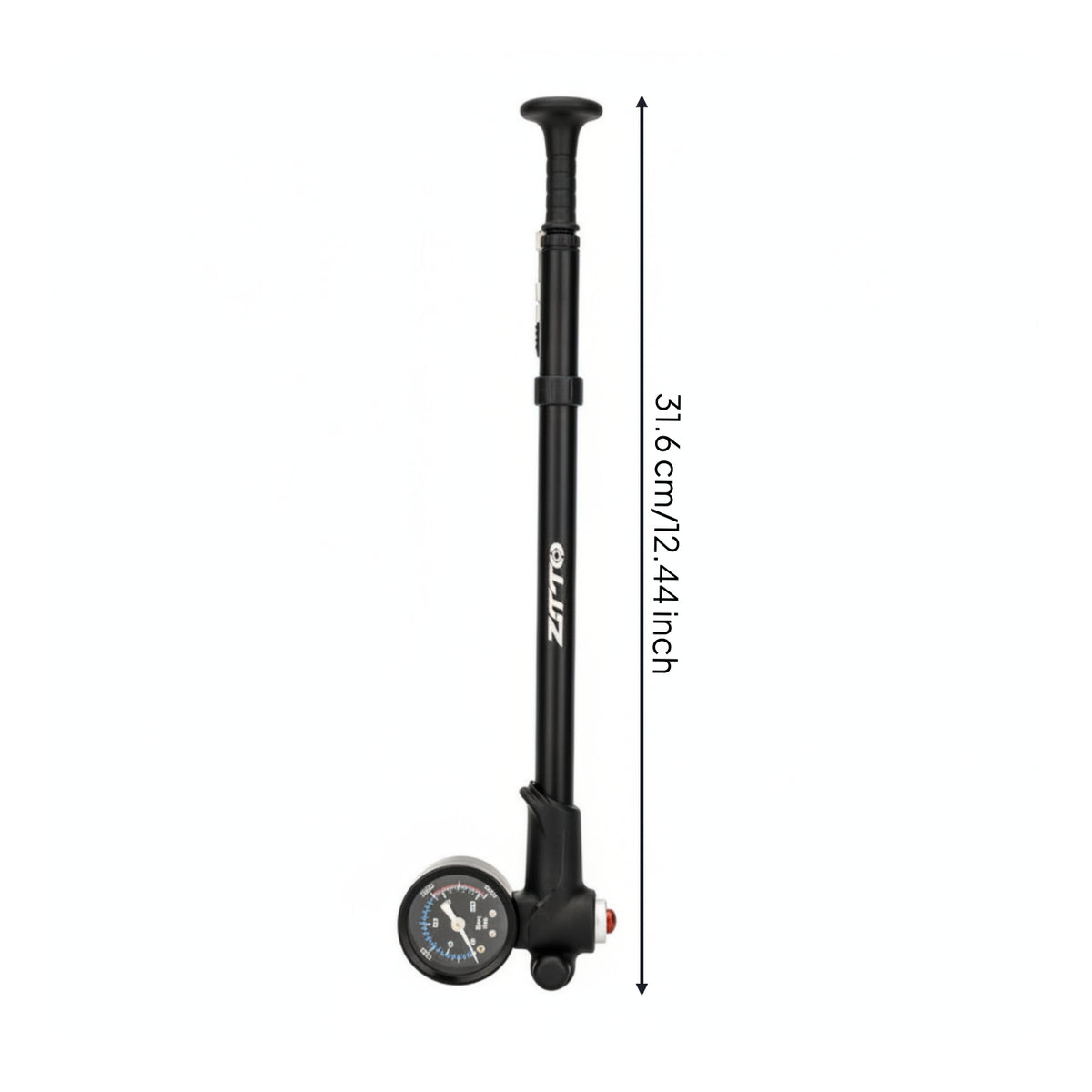Lightweight Cycle Pump with Presta and Schrader Valves Compact Portable Cycle Tire Pump Two Valve for Cyclists, Commuters, Roadside, Garage