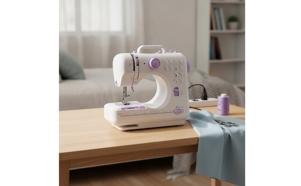 Portable Stitching Device with Handle Compact Portable Mini Stitching Device Electric Appliance for Beginners, Students, Apartments, Dorm Rooms