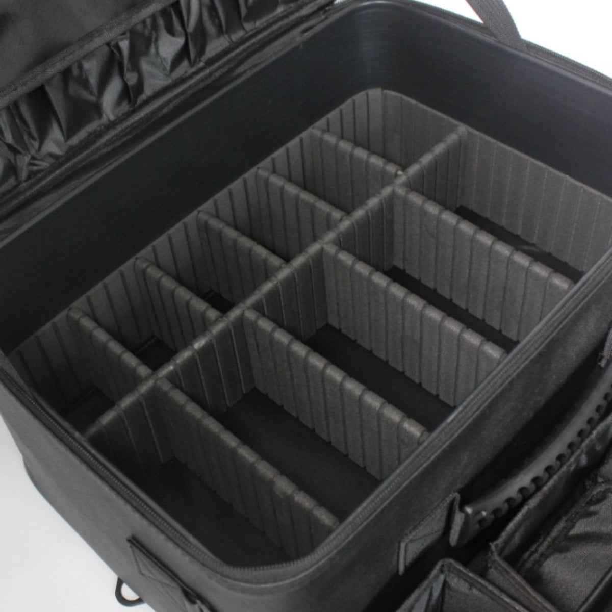 Makeup Case with Shoulder Strap Professional Travel Makeup Case Zippered Cosmetic Organizer with Dividers for Journeyers