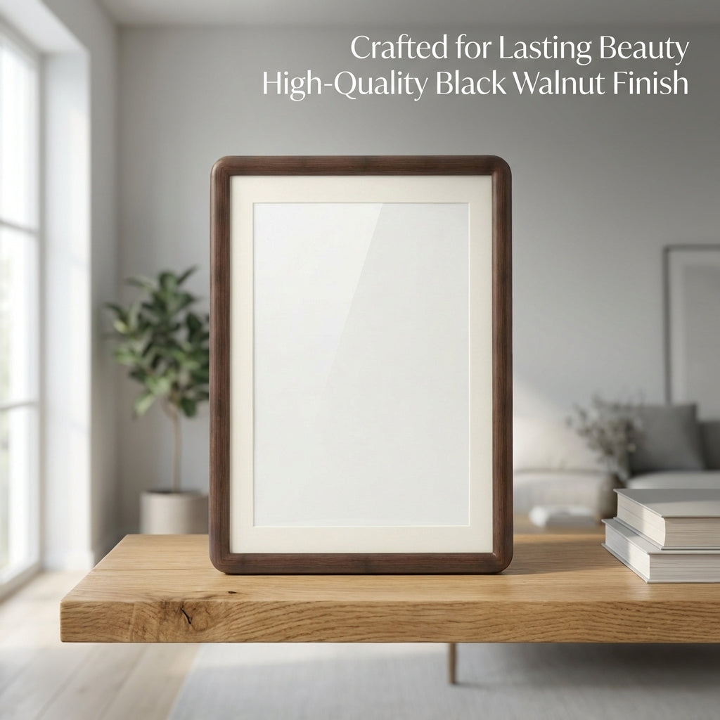 Solid Wood Picture Frame A3 A4, Modern Minimalist Photo Frame for Wall Mounting, Versatile Display Art Frame for Living Room Decor