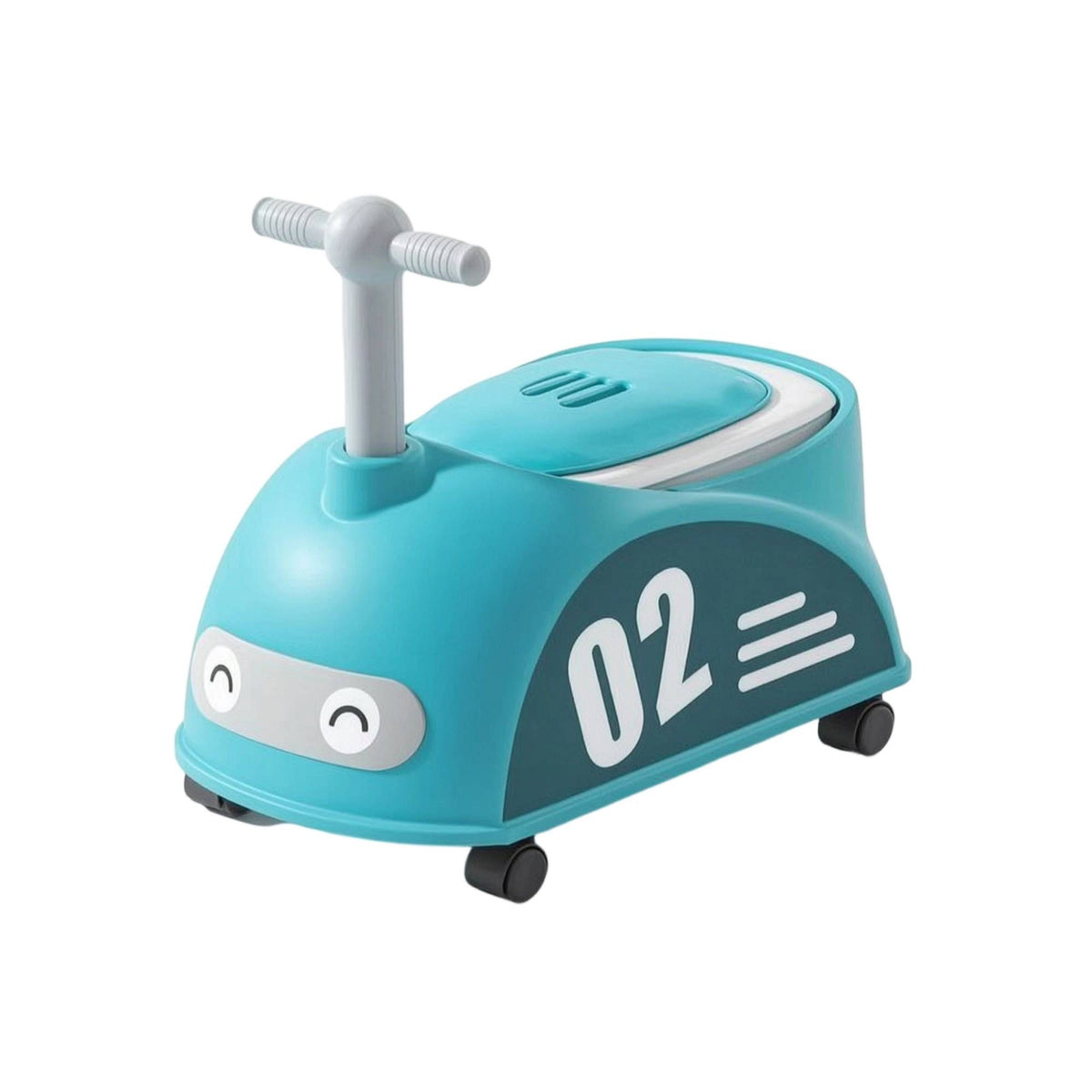 Wheeled Potty with Wheels Compact Potty Chair Built-in Training Toilet Stable for Bathroom
