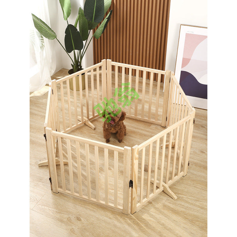 Foldable Dog Fence Gate for Indoor Small and Medium Dogs, Freely Combinable