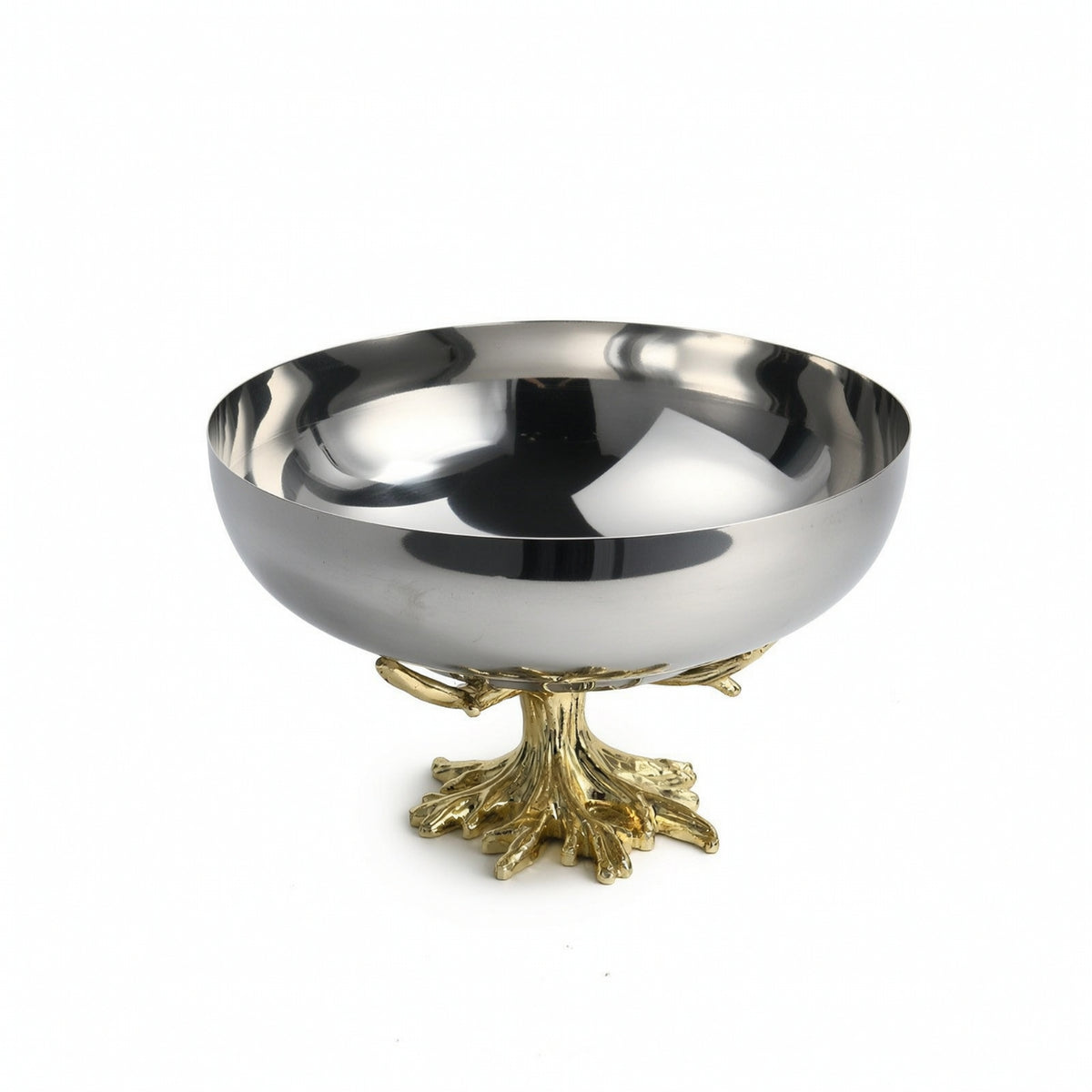 Pedestal Fruit Bowl Reflective Fruit Bowl with Pedestal Easy to Clean for Dining Table