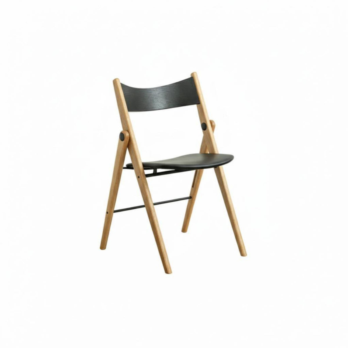 Foldable Wooden Chair Sturdy Frame Upholstered Wooden Folding Chair for Parties