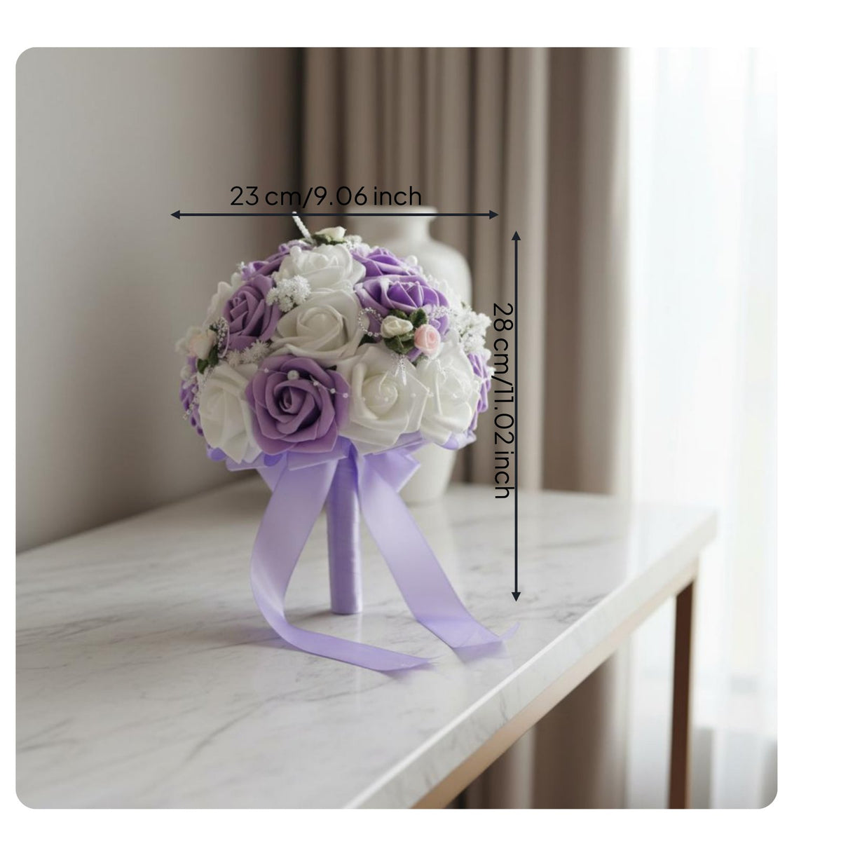 White and Purple Wedding Floral Arrangement Western Design Floral Decor Won't