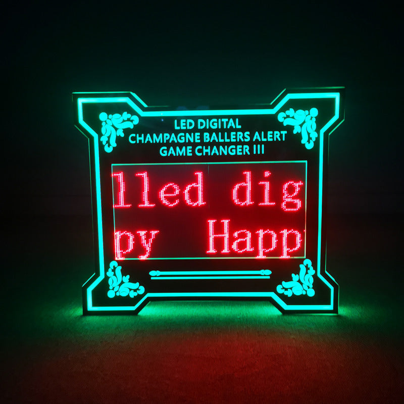 LED Light-Up Sign Board with Programmable Display for Bar and KTV