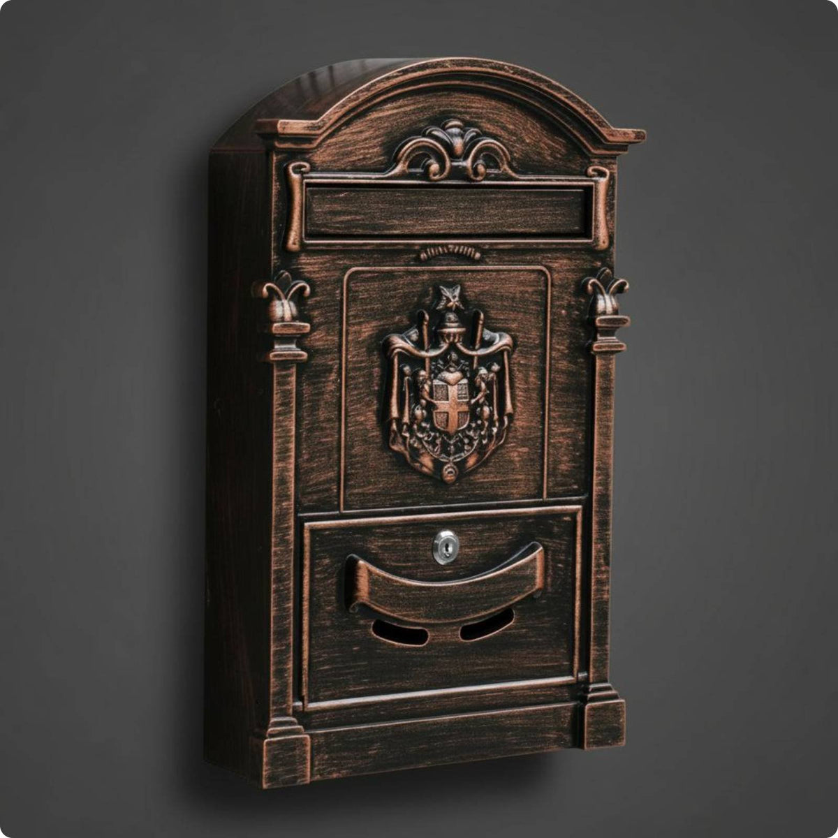 Custom House Number Mailbox Weather Resistant Ornate Post Box Easy Installation