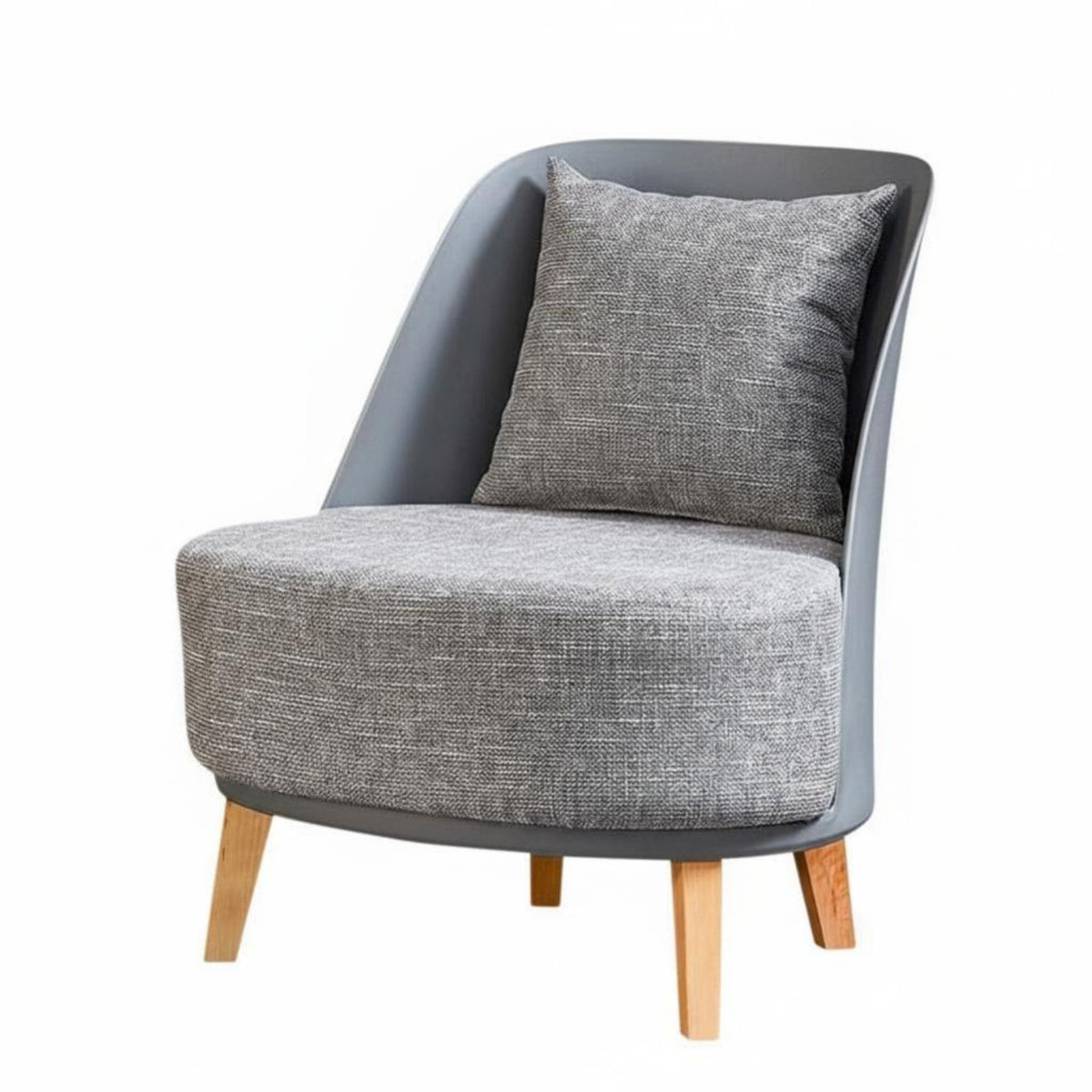 Upholstered Contoured Seat Comfortable Seating Accent Chair High-Density Foam Padding Versatile Placement for Bedroom