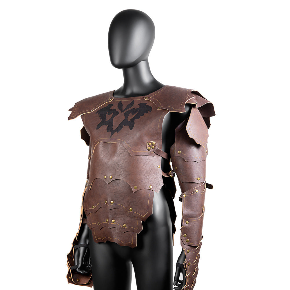 Medieval Retro Cape Vest Steampunk Armor Halloween Cosplay Party Prop