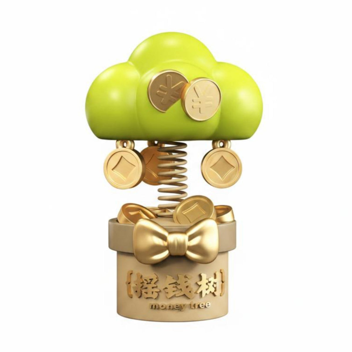 Coin Tree Ornament Mini Coin Tree Figurine Wealth Symbol for Office Desk