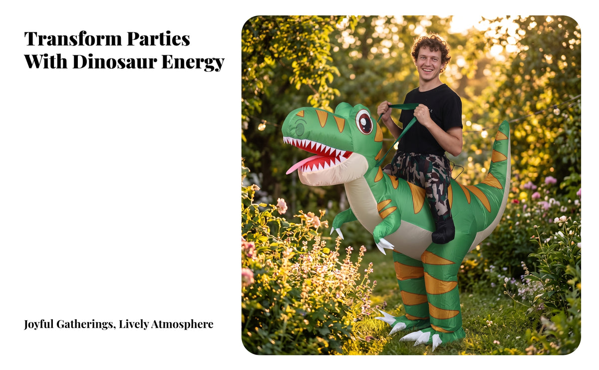 Quick Inflation Inflatable Dinosaur Suit