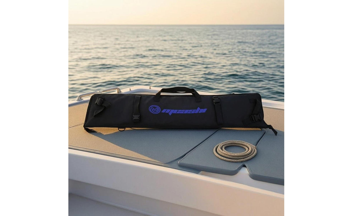 Black Freediving Fin Bag Carry Handles Long Fin Bag Shoulder Strap
