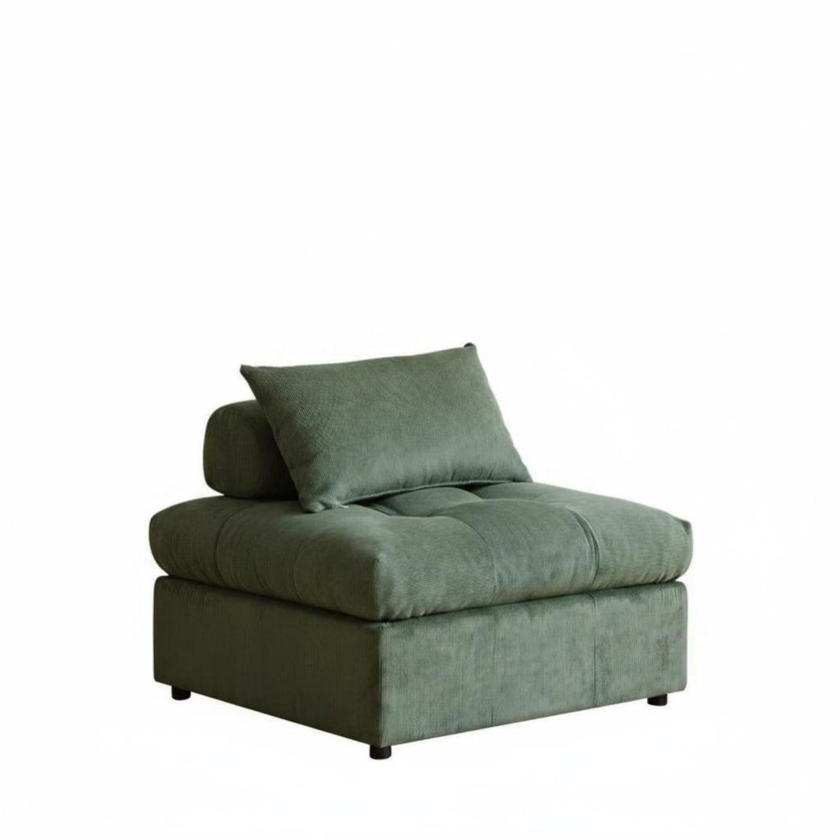 Corduroy Block Sofa Minimalist aesthetic sectional Seating open Combination Lowheight for Homeowners, Lounge Area