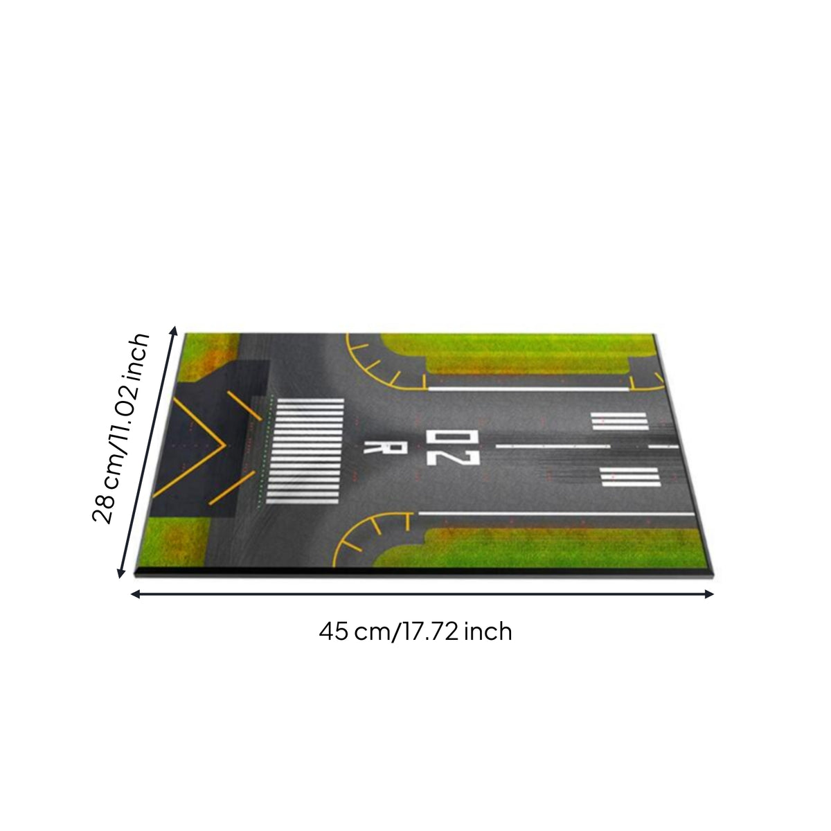 Airport Landing Strip Diorama Wooden Airport Landing Strip Base Textured Model Aircraft Display Board for Hobbyists