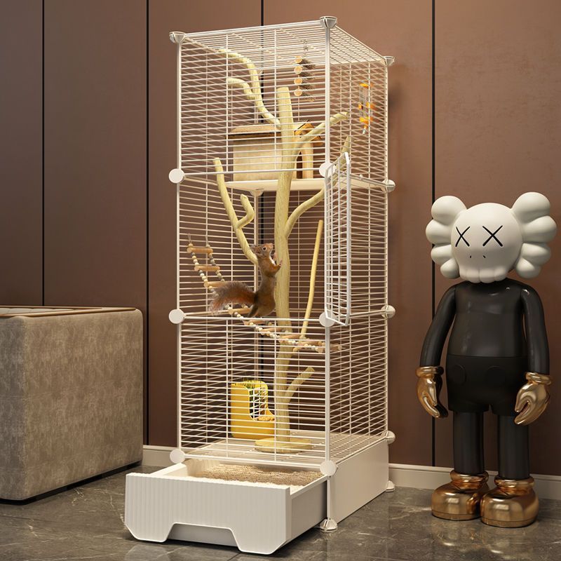 Iron Squirrel Cage, Multi-Level, for Squirrels, Chipmunks, Sugar Gliders, and Chinchillas