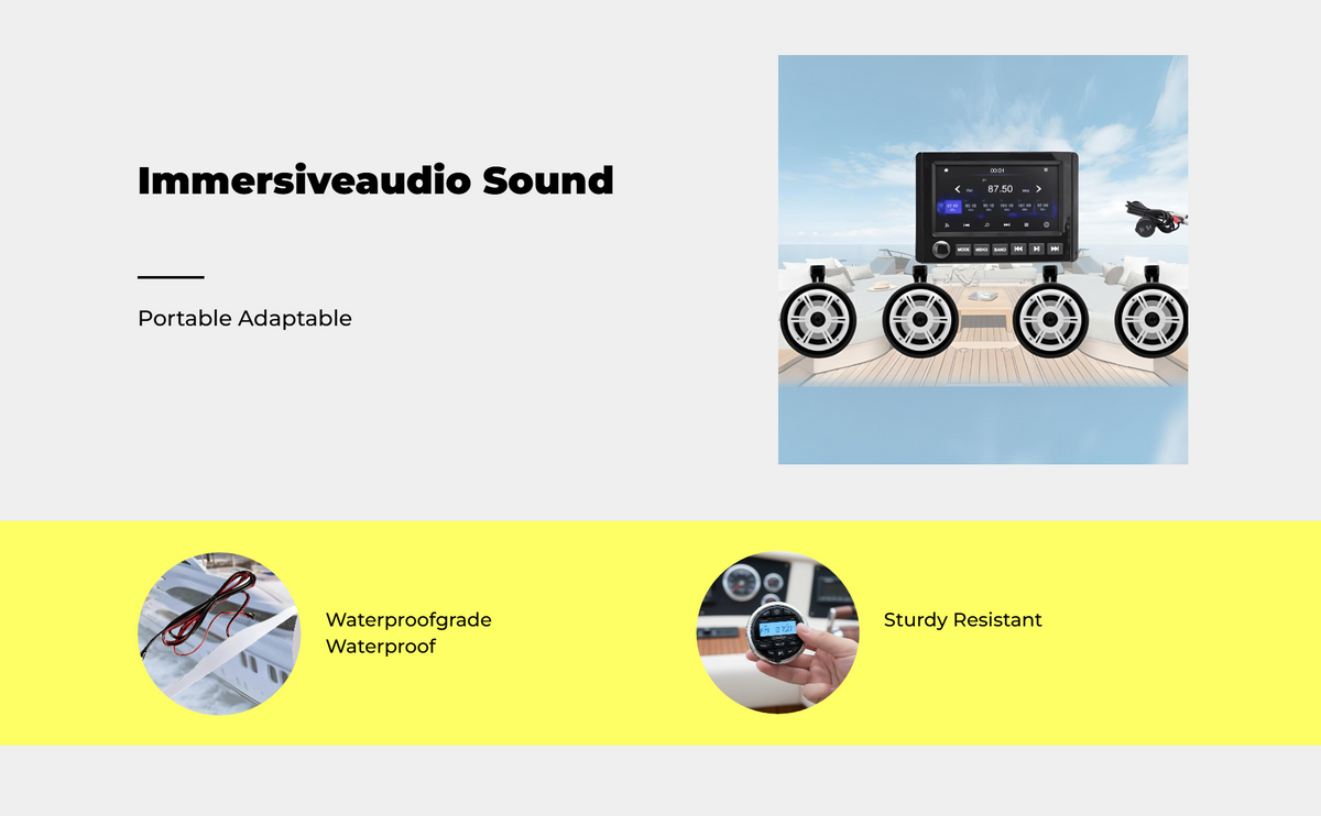 Waterproof outdoor mini speaker stereo