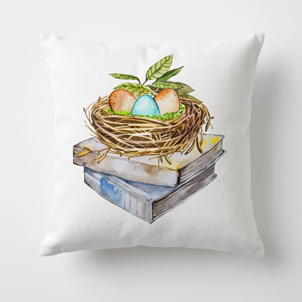 Easter Cushion Cover Spring Throw Pillowcase Bunny Cushion Cover for Home Sofa Couch Bed Decoration