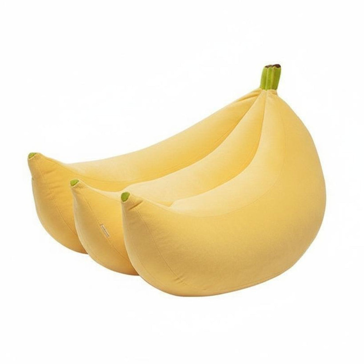 Banana-Shaped Lounger Cute Shape Bean Bag Chair Single Person Comfortable for College Students, Teens, Living Room