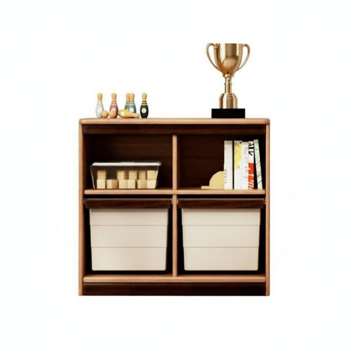 Multi-Bin Shelf Large Capacity Multi-Bin Cabinet Removable Drawers display shelf Top for Toddlers, Playroom, Nursery, Bedroom