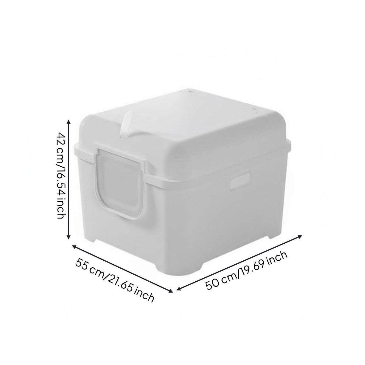 Extra Large Cat Waste Container Privacy Cover Enclosed Cat Waste Container Easy to Pet Hygiene Care