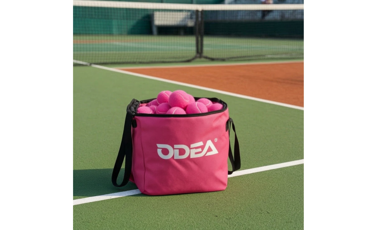 Foldable Tennis Ball Bag Zippered Tennis Ball Storage Bag Oxford Breathable for Coaches, Practice