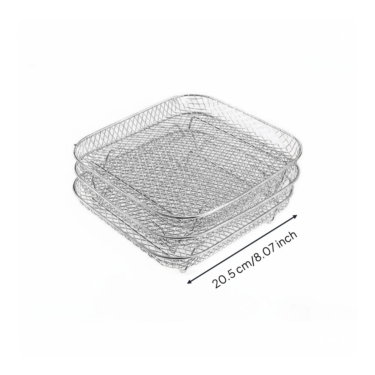 Air Fryer Rack Heat Resistant 3 Tier Mesh Basket